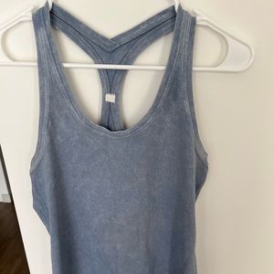 Size 8 washed blue Lululemon tank